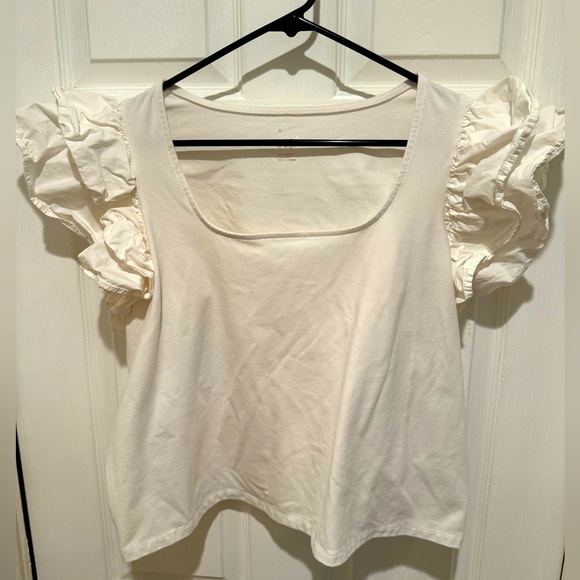 Ruffle sleeve top - Picture 1 of 5